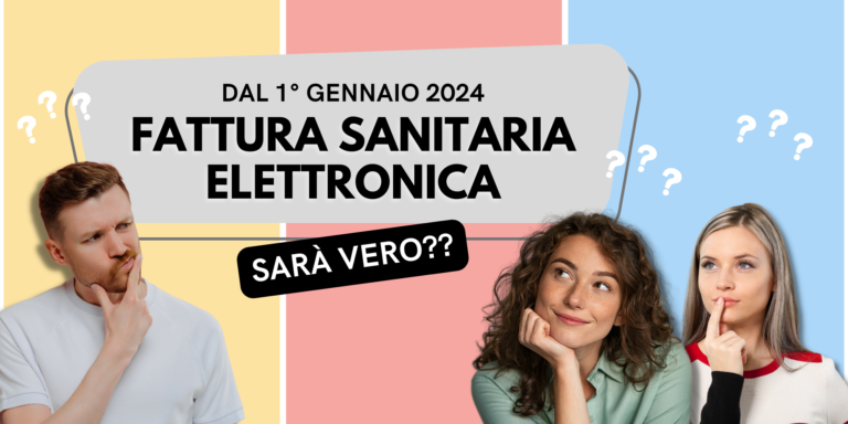 Le sanitarie saranno elettroniche (forse) dal 1° gennaio 2024